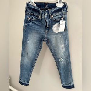 NWT Gap denim girls size 5 high rise high stretch jegging ankle